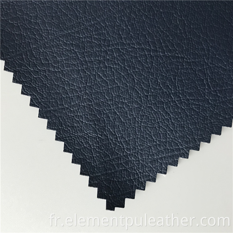 BLACK ELASTIC WATER BASED PU LEATHER FOR PANT